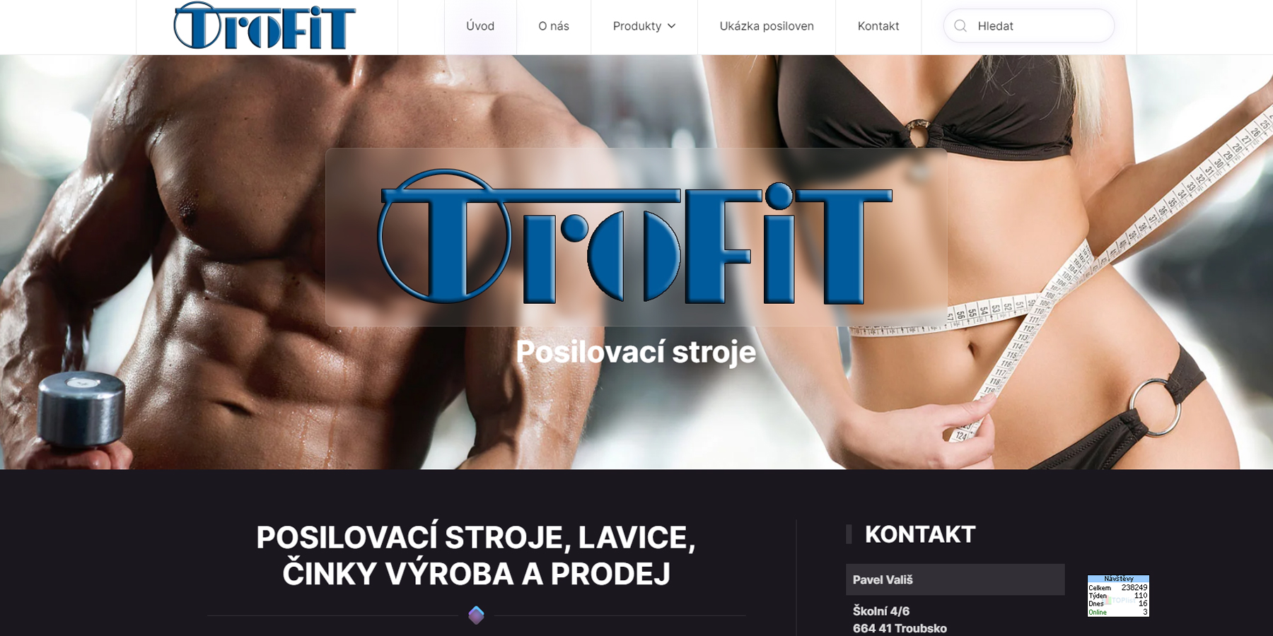 TroFit posilovací stroje 2024
